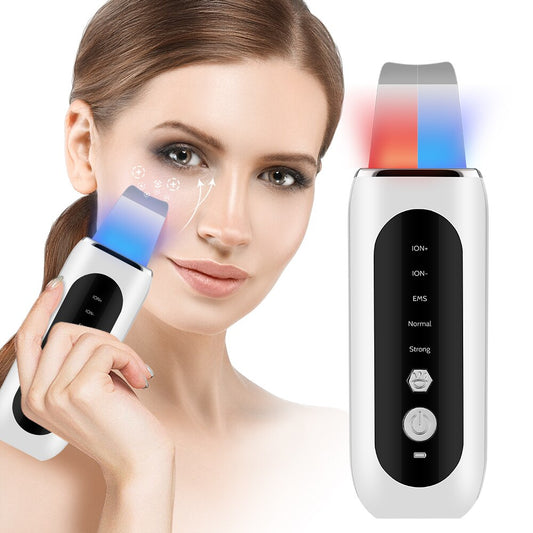 Skin Glow: Ultrasonic Face Skin Scrubber EMS